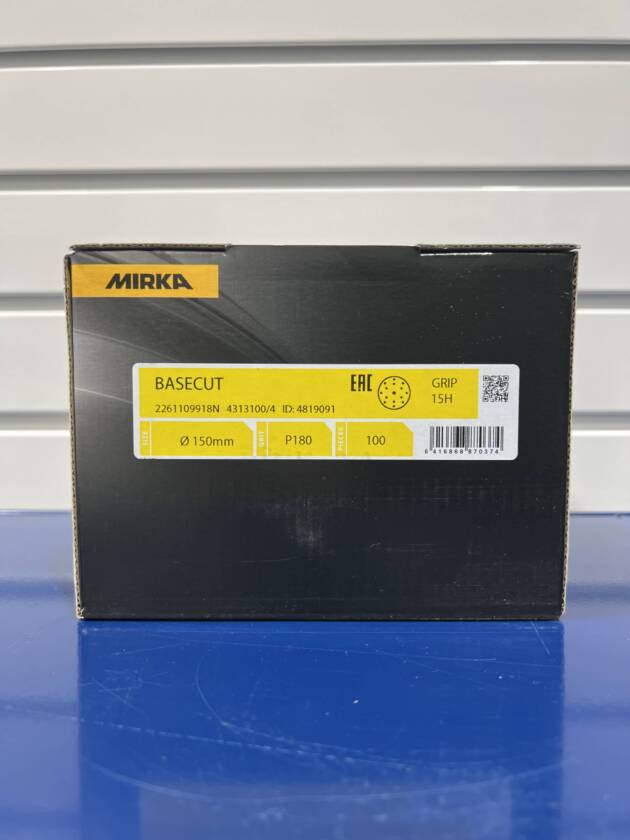 Mirka Basecut P180 Grit Discs Box of 100