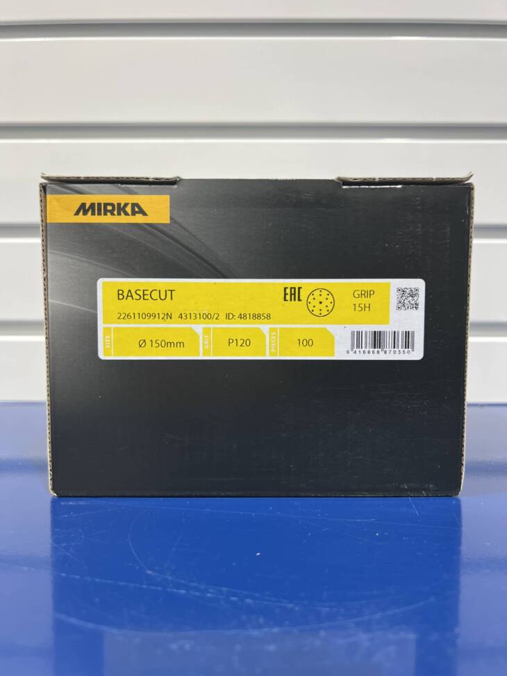 Mirka Basecut P120 Grit Discs Box of 100